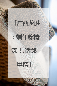 广西龙胜：端午粽情深 共话邻里情