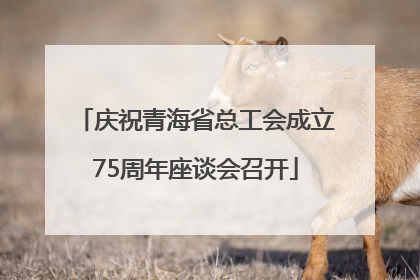 庆祝青海省总工会成立75周年座谈会召开
