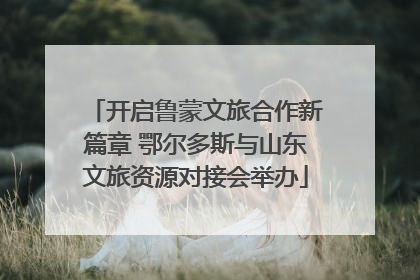 开启鲁蒙文旅合作新篇章 鄂尔多斯与山东文旅资源对接会举办