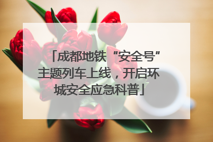 成都地铁“安全号”主题列车上线，开启环城安全应急科普