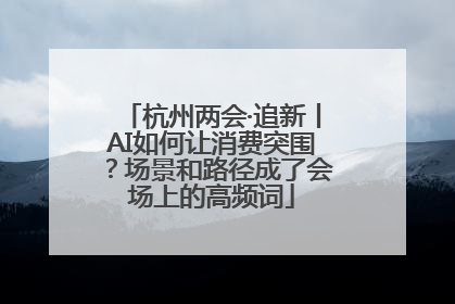 杭州两会·追新丨AI如何让消费突围？场景和路径成了会场上的高频词