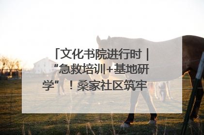 文化书院进行时｜“急救培训+基地研学”！桑家社区筑牢居民健康防线