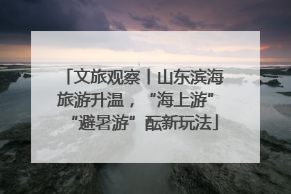 文旅观察丨山东滨海旅游升温，“海上游”“避暑游”酝新玩法