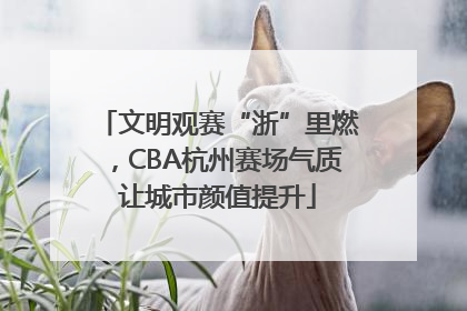 文明观赛“浙”里燃，CBA杭州赛场气质让城市颜值提升