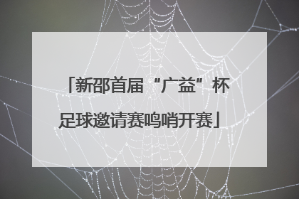 新邵首届“广益”杯足球邀请赛鸣哨开赛