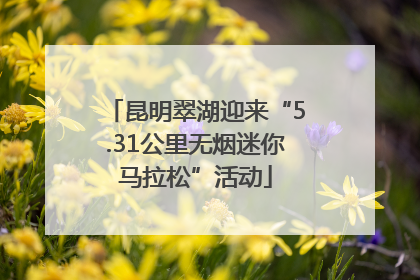 昆明翠湖迎来“5.31公里无烟迷你马拉松”活动