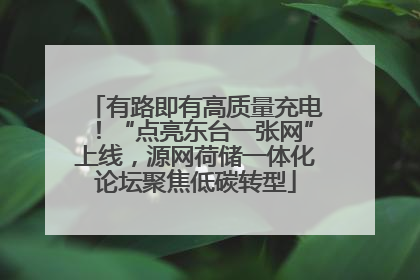 有路即有高质量充电！“点亮东台一张网”上线，源网荷储一体化论坛聚焦低碳转型