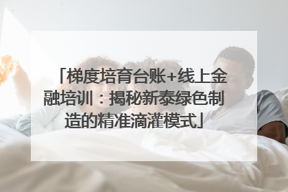梯度培育台账+线上金融培训：揭秘新泰绿色制造的精准滴灌模式