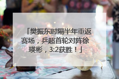 樊振东时隔半年重返赛场，乒超首轮对阵徐瑛彬，3:2获胜！