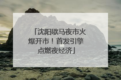 沈阳歇马夜市火爆开市！首发引擎点燃夜经济