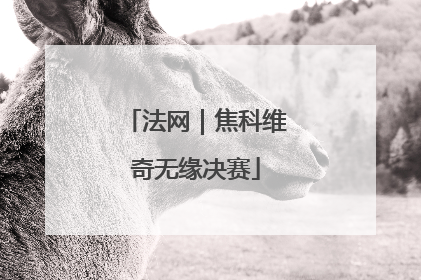 法网｜焦科维奇无缘决赛