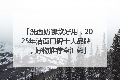 洗面奶哪款好用，2025年洁面口碑十大品牌，好物推荐全汇总