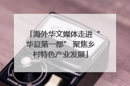 海外华文媒体走进“华夏第一都” 聚焦乡村特色产业发展