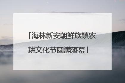 海林新安朝鲜族镇农耕文化节圆满落幕