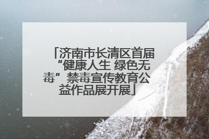 济南市长清区首届“健康人生 绿色无毒”禁毒宣传教育公益作品展开展
