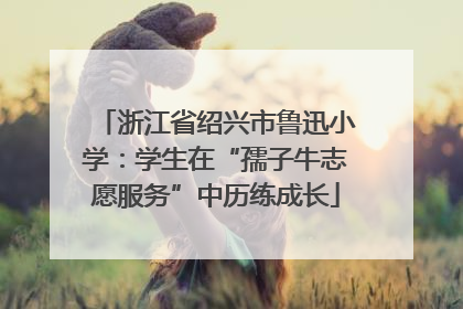 浙江省绍兴市鲁迅小学：学生在“孺子牛志愿服务”中历练成长