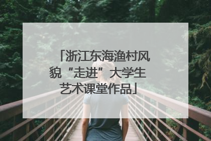 浙江东海渔村风貌“走进”大学生艺术课堂作品