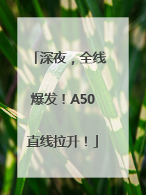 深夜，全线爆发！A50直线拉升！