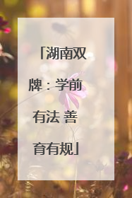 湖南双牌：学前有法 善育有规