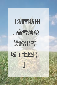 湖南新田：高考落幕 笑脸出考场（组图）