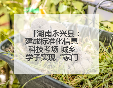 湖南永兴县：建成标准化信息科技考场 城乡学子实现“家门口考试”