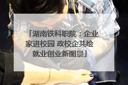 湖南铁科职院：企业家进校园 政校企共绘就业创业新图景