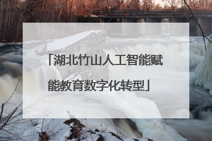湖北竹山人工智能赋能教育数字化转型