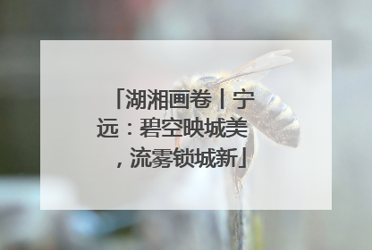湖湘画卷丨宁远：碧空映城美，流雾锁城新