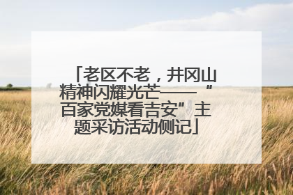 老区不老，井冈山精神闪耀光芒——“百家党媒看吉安”主题采访活动侧记