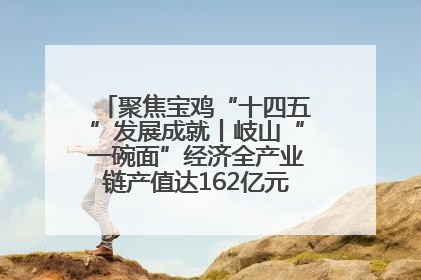 聚焦宝鸡“十四五”发展成就丨岐山“一碗面”经济全产业链产值达162亿元 入选全国典型县