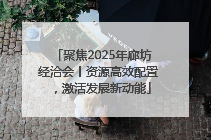 聚焦2025年廊坊经洽会丨资源高效配置，激活发展新动能