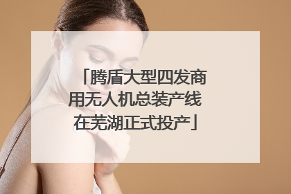 腾盾大型四发商用无人机总装产线在芜湖正式投产