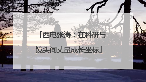 西电张涛：在科研与镜头间丈量成长坐标