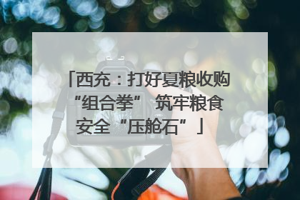 西充：打好夏粮收购“组合拳” 筑牢粮食安全“压舱石”