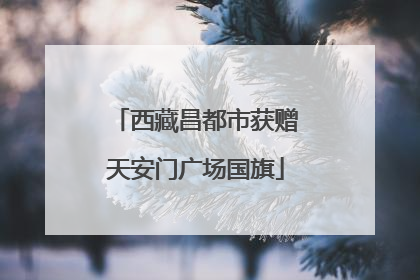 西藏昌都市获赠天安门广场国旗