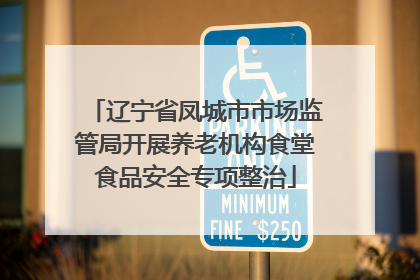 辽宁省凤城市市场监管局开展养老机构食堂食品安全专项整治