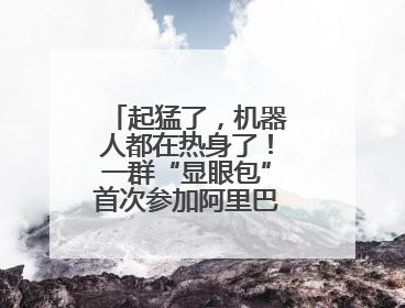 起猛了，机器人都在热身了！一群“显眼包”首次参加阿里巴巴运动会