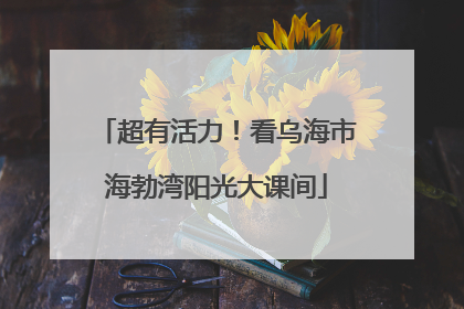 超有活力！看乌海市海勃湾阳光大课间