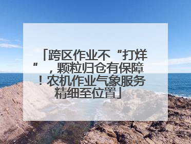 跨区作业不“打烊”，颗粒归仓有保障！农机作业气象服务精细至位置