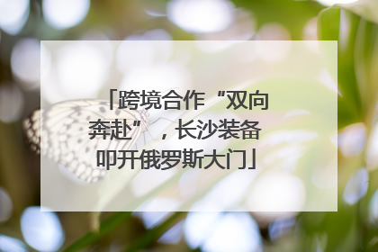 跨境合作“双向奔赴”，长沙装备叩开俄罗斯大门