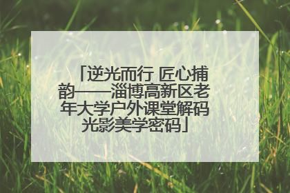 逆光而行 匠心捕韵——淄博高新区老年大学户外课堂解码光影美学密码