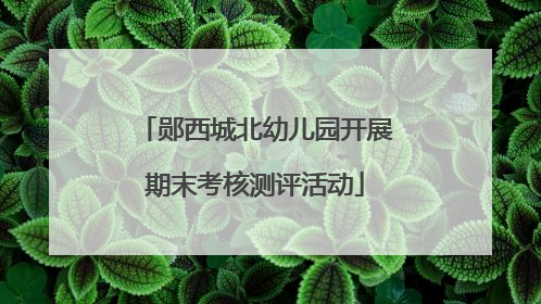 郧西城北幼儿园开展期末考核测评活动