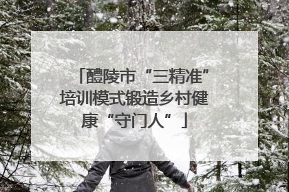 醴陵市“三精准”培训模式锻造乡村健康“守门人”