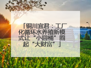 铜川宜君：工厂化循环水养殖新模式让“小圆桶”圈起“大财富”