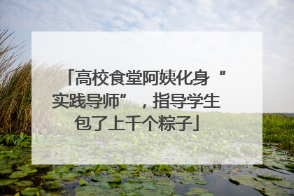 高校食堂阿姨化身“实践导师”，指导学生包了上千个粽子
