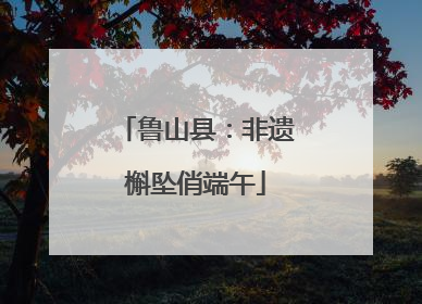 鲁山县：非遗槲坠俏端午