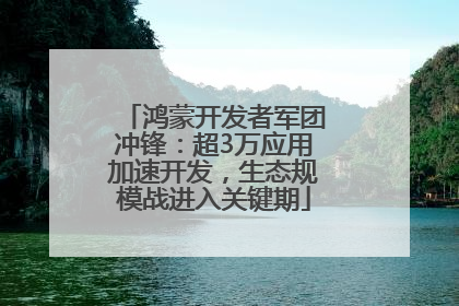 鸿蒙开发者军团冲锋：超3万应用加速开发，生态规模战进入关键期