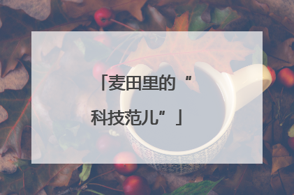 麦田里的“科技范儿”