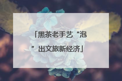 黑茶老手艺“泡”出文旅新经济