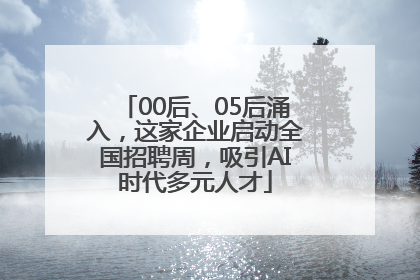 00后、05后涌入，这家企业启动全国招聘周，吸引AI时代多元人才
